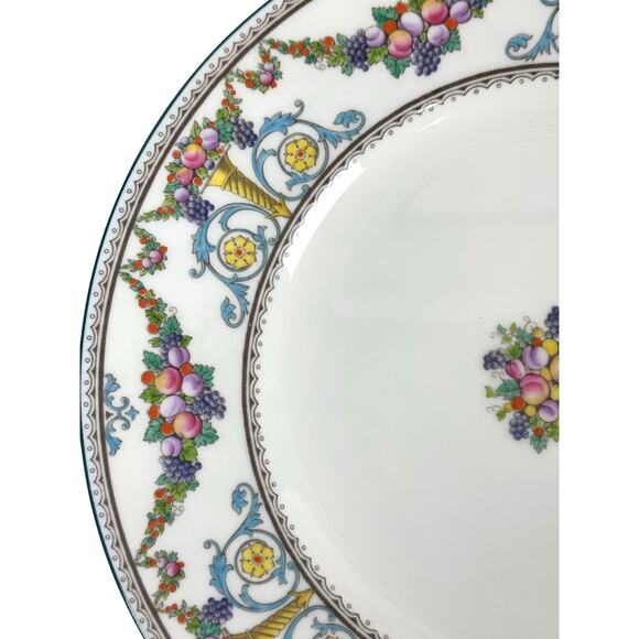 Antique Wedgwood Ventnor Enameled 10.5" Retired Dinner Plate 1920's-Set of 4 - Picture 4 of 8